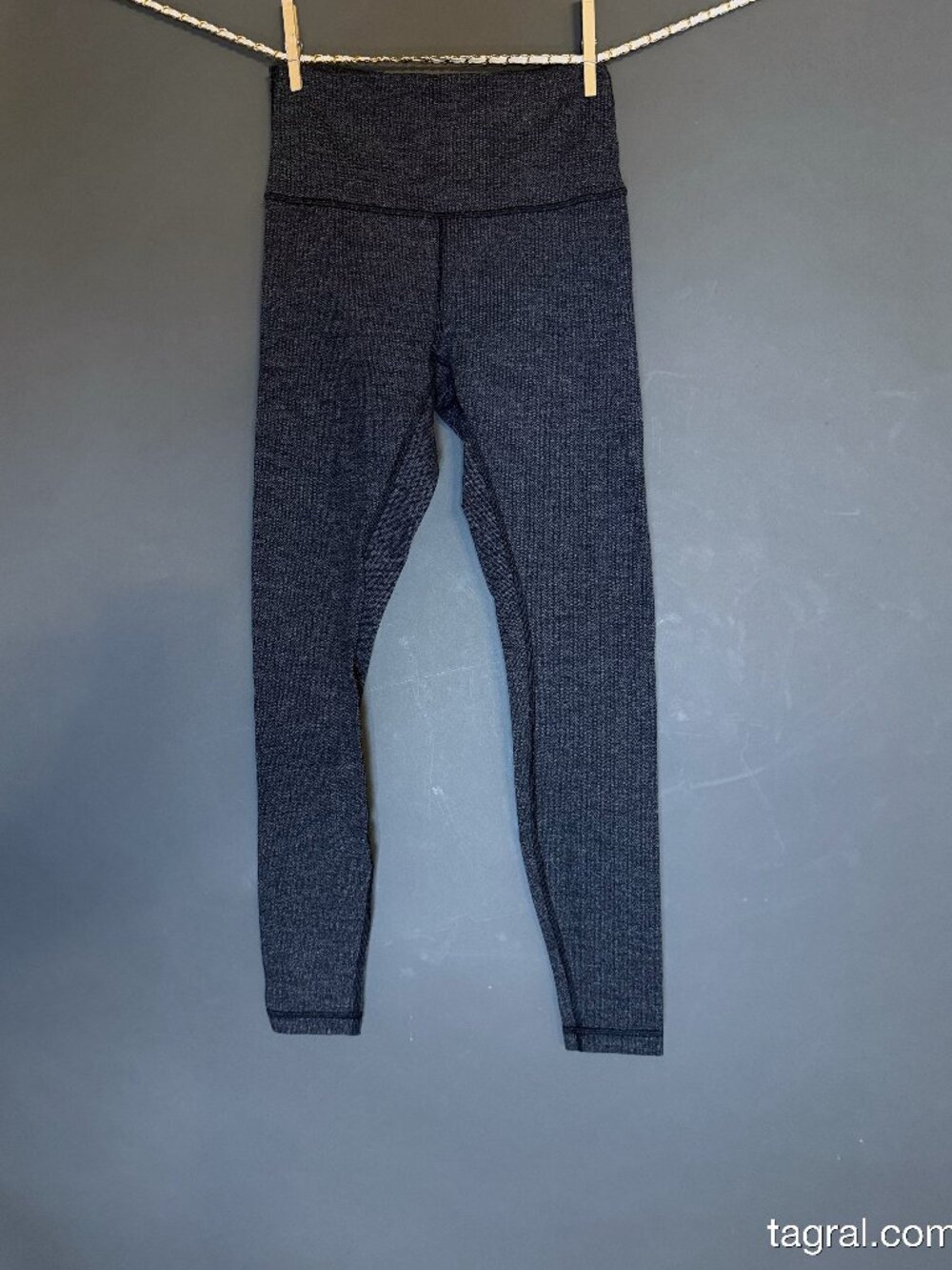 Lululemon Wunder Under Hi-Rise Tight *28" Size 6 Luon Variegated Knit Black